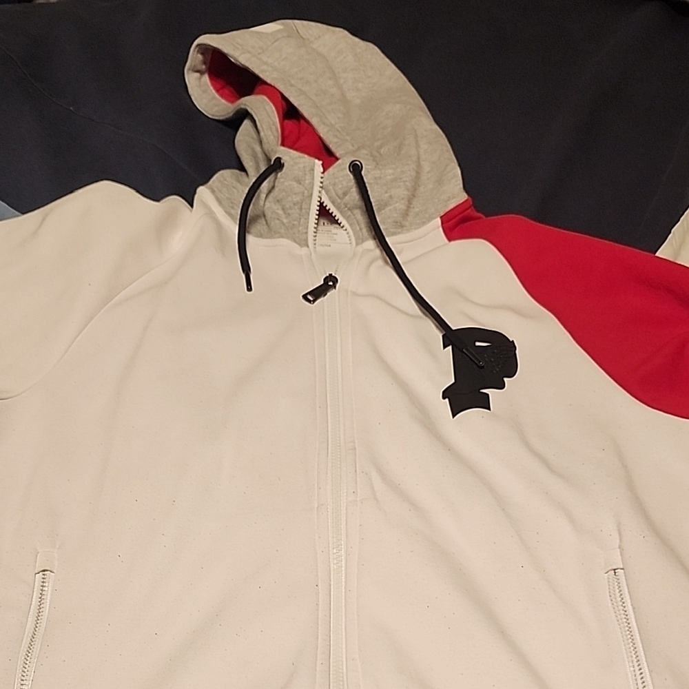 Polo by Ralph Lauren Red and White Bomber Jacket
